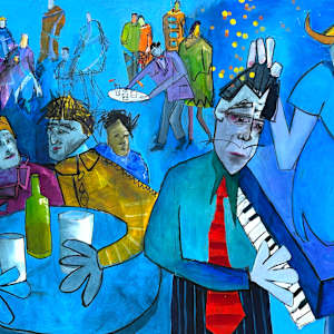 Red Tie, Blue Room by Robin Walker