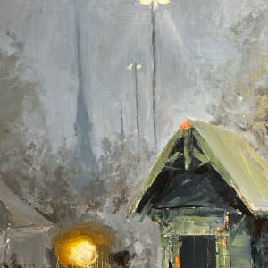 Dockmaster's Trolley Station At Winter's Low Tide by Scott Nost  Image: Detail