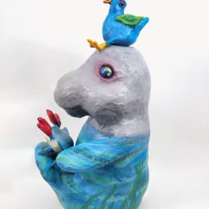 Baby the Manatee and her true blue friends by ocasiocasa 