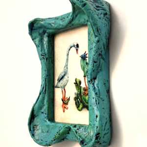 Backwater Friends print in sculpted frame by ocasiocasa, Image 6.