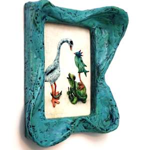 Backwater Friends print in sculpted frame by ocasiocasa, Image 8.