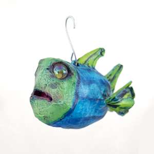 Flex the Fish Ornament by ocasiocasa 