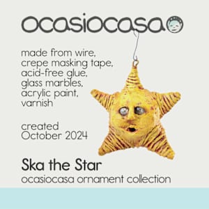 Ska the Star Ornament by ocasiocasa 