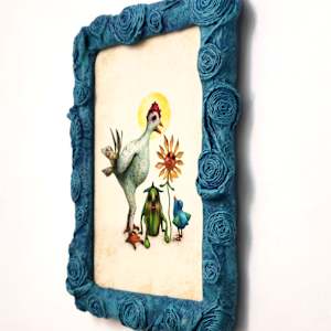 Summertime print in sculpted frame by ocasiocasa 