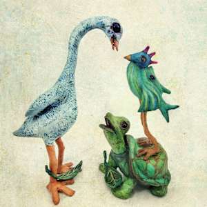 Backwater Friends print in sculpted frame by ocasiocasa, Image 7.