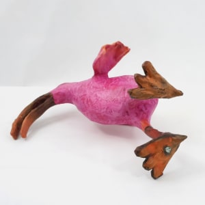 Ferdinand the Pink Wading Bird by ocasiocasa 