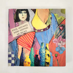 Fool Mistakes - Collage Wood Panel by ocasiocasa, Image 3.