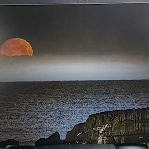 Snow Moon Setting Print #2 by Jeremy Likness  Image: The physical print