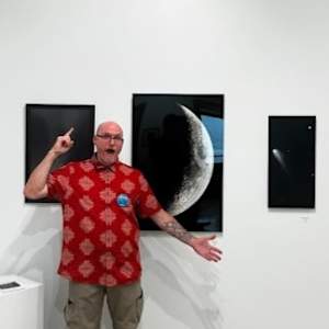 Crescient Moon by Jeremy Likness  Image: Next to Jeremy for scale