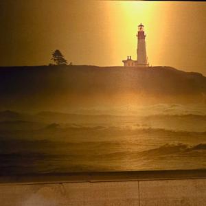 Gold Lighthouse (First Print) by Jeremy Likness  Image: The actual print