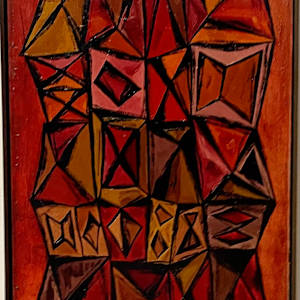 Composition in red and Orange by John Banting, Image 3.