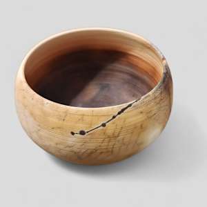Saggar Fired Bowl by Elizabeth Ann Huffman