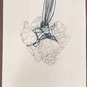 Crab gang, drawing by Grace Guirola