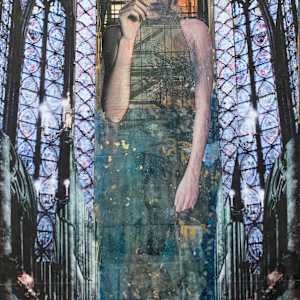 Stained Glass Lady by Gayle Gerson