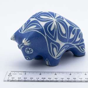 Blue Zoo Bison by Pablo Zabal 