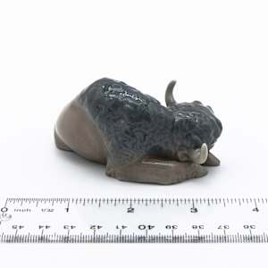 Lladro Miniature Resting Bison #5312 