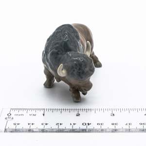 Lladro Minature Attacking Bison #5313 