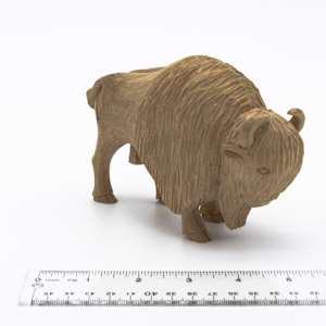 Primitive Style  Folk Art Bison 