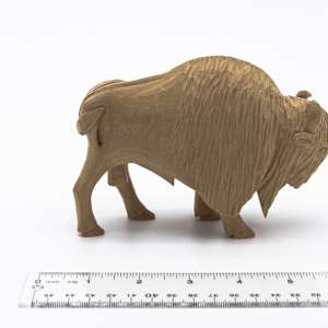 Primitive Style  Folk Art Bison 