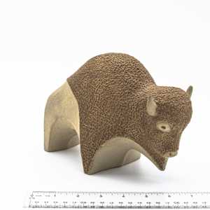 Pottery Bison by Jerry Becker 
