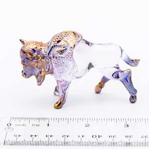 Art Glass Bison by Kevin Prochaska