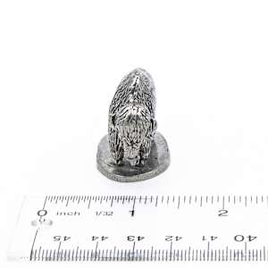 Miniature Pewter Bison 