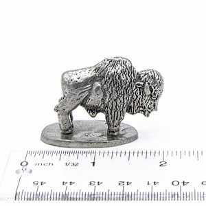 Miniature Pewter Bison 