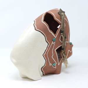 Native American Pueblo Pottery Bison 
