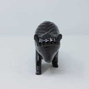 Black Stone Bison Carving 