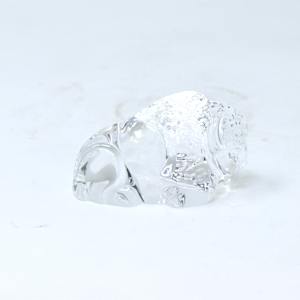 Stueben Glass Bison Hand Cooler by Taf Lebel Schaefer 