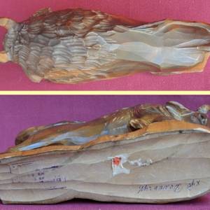 Hand-Carved Bison Soviet Ukraine by Demenchuk 