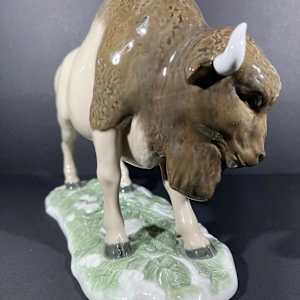 Lladró American Bison (Prototype) Model #8723, Gres Series, Never Released for Production 
