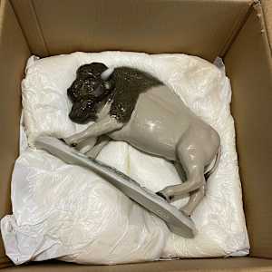 Lladró American Bison (Prototype) Model #8723, Gres Series, Never Released for Production 