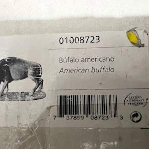 Lladró American Bison (Prototype) Model #8723, Gres Series, Never Released for Production 