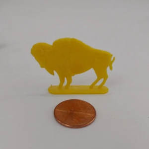 Cracker Jack Prize Miniature Plastic Bison 