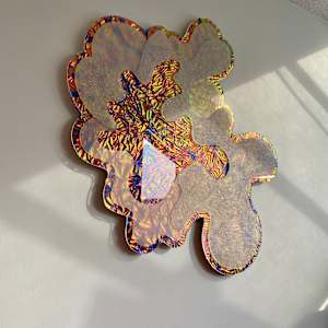 Conflagration by Michelle Atkinson  Image: side from below - sitting on the couch looking up