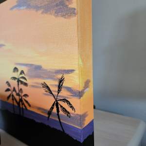 Longboat Key Sunset by Eileen Saunders  Image: painted image wraps around all edges