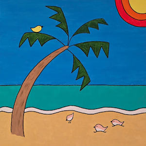 Peaceful Beach I by Eileen Saunders