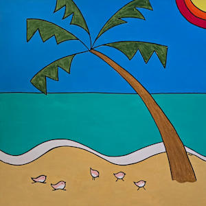 Peaceful Beach 2 by Eileen Saunders