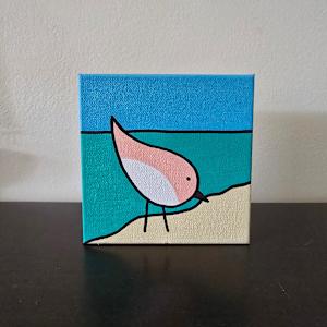 One Little Beach Bird 2 by Eileen Saunders 
