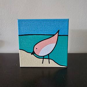 One Little Beach Bird I by Eileen Saunders 
