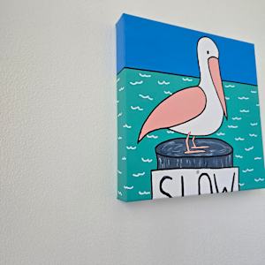 Slow Pelican by Eileen Saunders 