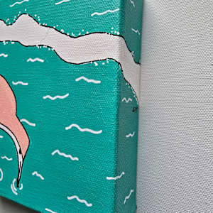 Wading Willet by Eileen Saunders 