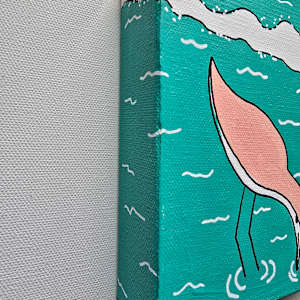 Wading Willet by Eileen Saunders 