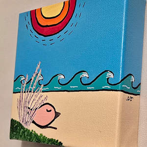 Sleeping in Dune Grass by Eileen Saunders 