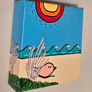 Sleeping in Dune Grass by Eileen Saunders 