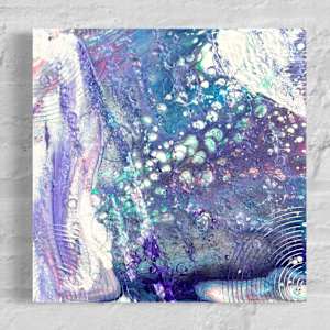 Ethereal Reverberation | 12 x 12 x 1 in | Abstract Painting by JD Hecht | Creatively Cutz Studio, Image 1.