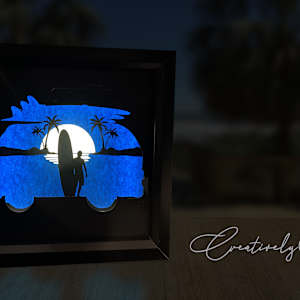 Hawaiian (Surfer) BOX by JD Hecht | Creatively Cutz Studio, Image 3.