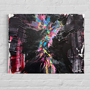 Spectral Rift from the Abyss | 24 x 28 x 1 in | Collaborative Artwork by JD Hecht | Creatively Cutz Studio, Image 1.