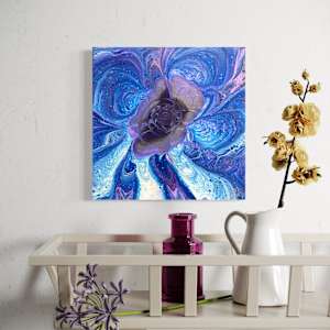 At the Center, A Moonlit Rose Blooms by JD Hecht 
